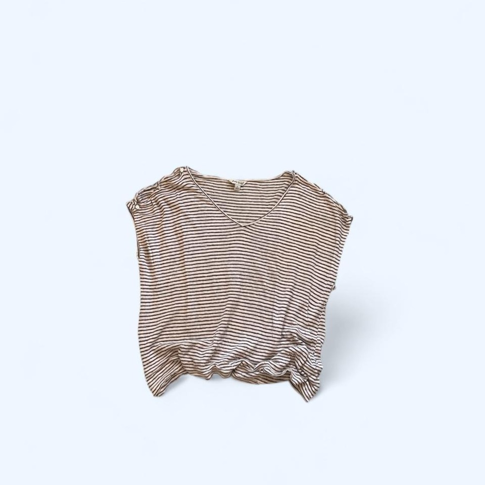 Linen stripe tee size L by Lucky Brand